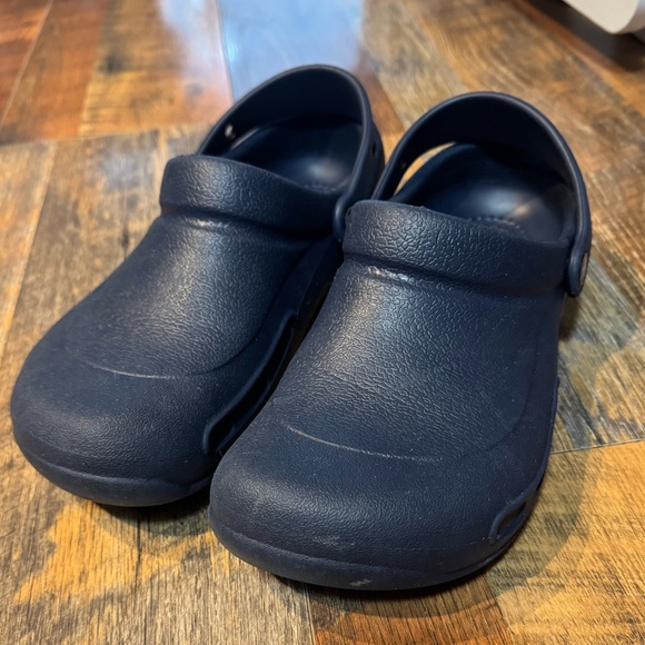 Crocs Navy Blue Bistro Clogs Ladies Size 9 - Picture 2 of 8